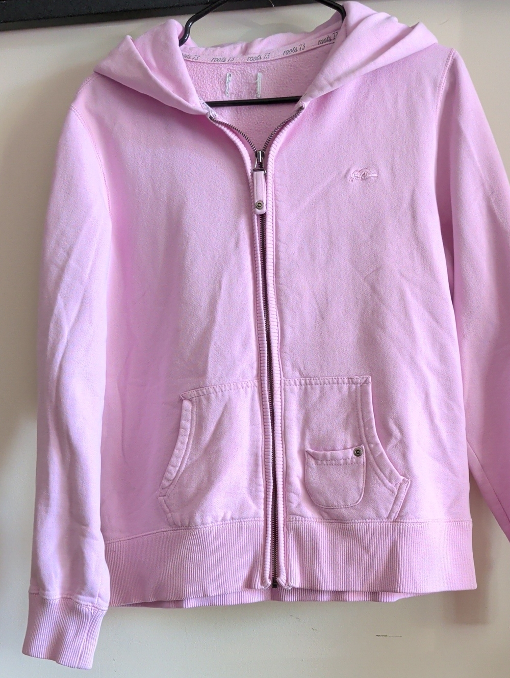 Roots Light Pink Full-Zip Hoodie